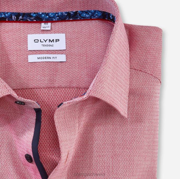 OLYMP tendenz modern fit, Businesshemd, New Kent, rot LBD81734 Kleidung
