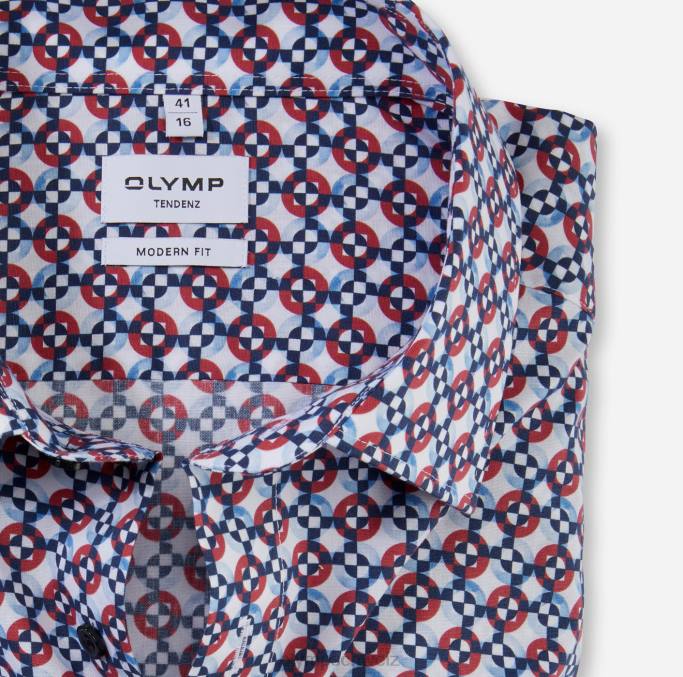 OLYMP tendenz modern fit, Businesshemd, New Kent, rot LBD81737 Kleidung