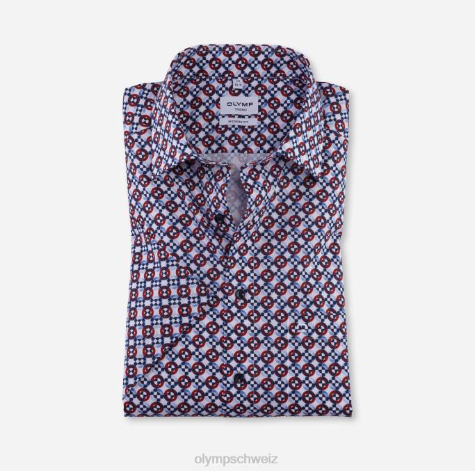 OLYMP tendenz modern fit, Businesshemd, New Kent, rot LBD81740 Kleidung