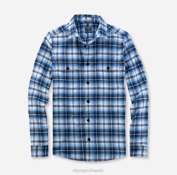 OLYMP Lässiges Überhemd, Freizeithemd, Kent, Marine LBD81975 Kleidung