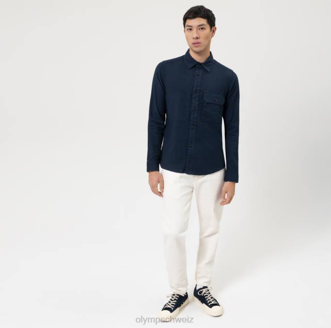 OLYMP Level Five Smart Casual Overshirt, Freizeithemd, Marine LBD81957 Kleidung