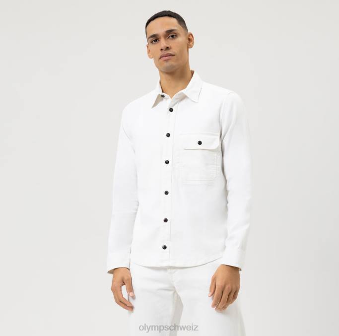 OLYMP Level Five Smart Casual Overshirt, Freizeithemd, weiß LBD81949 Kleidung