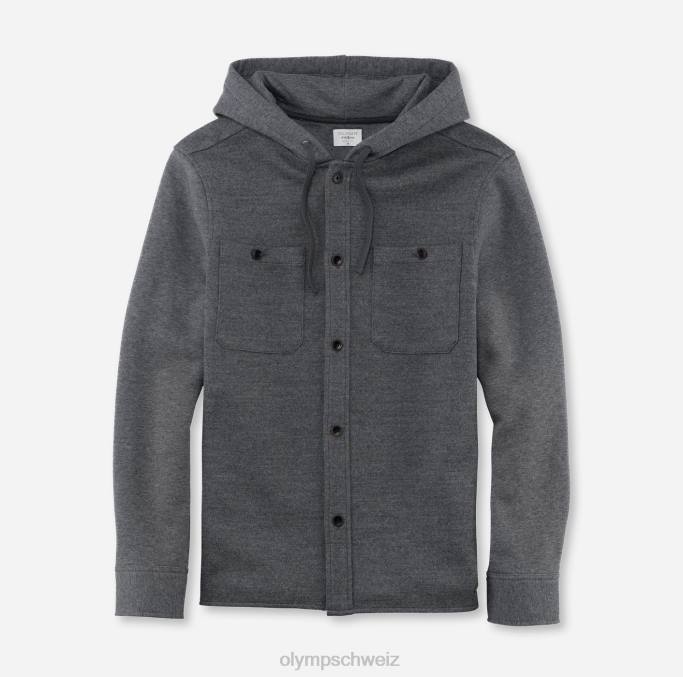 OLYMP Level Five Sweat-Overshirt, Anthrazit LBD81984 Kleidung