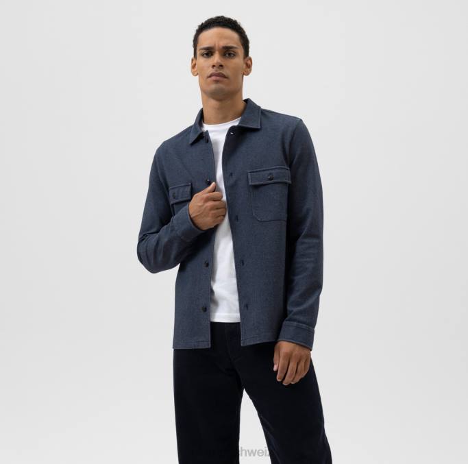 OLYMP Level Five Sweat-Overshirt, Marine LBD81978 Kleidung