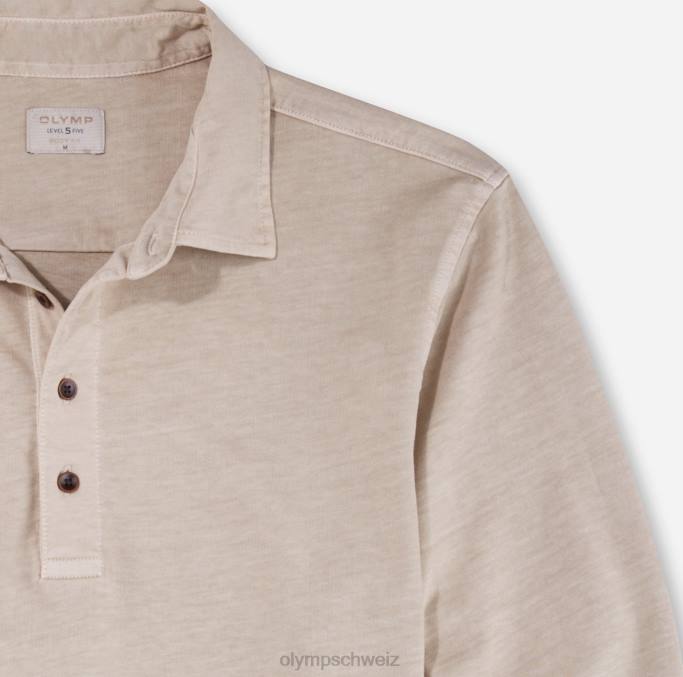 OLYMP Level Five Casual Body Fit, Polo, Beige LBD82106 Kleidung