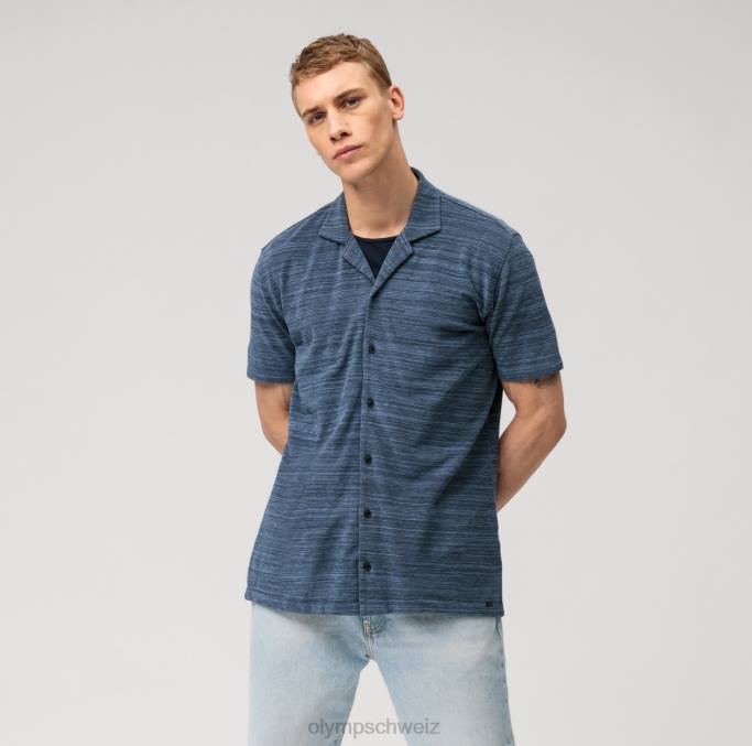 OLYMP Level Five Casual Body Fit, Polo, Marine LBD82089 Kleidung