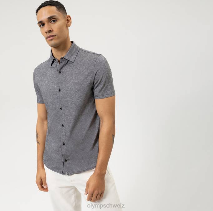 OLYMP Level Five Casual Body Fit, Polo, Schwarz LBD82081 Kleidung