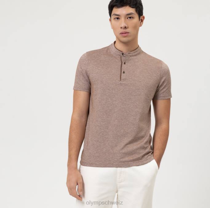 OLYMP Level Five Casual Body Fit, Polo, braun LBD82127 Kleidung