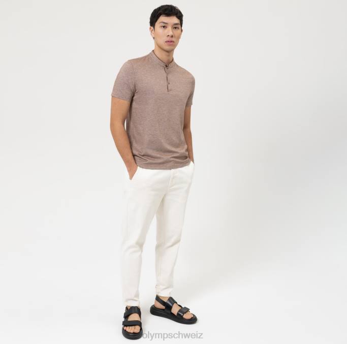 OLYMP Level Five Casual Body Fit, Polo, braun LBD82127 Kleidung