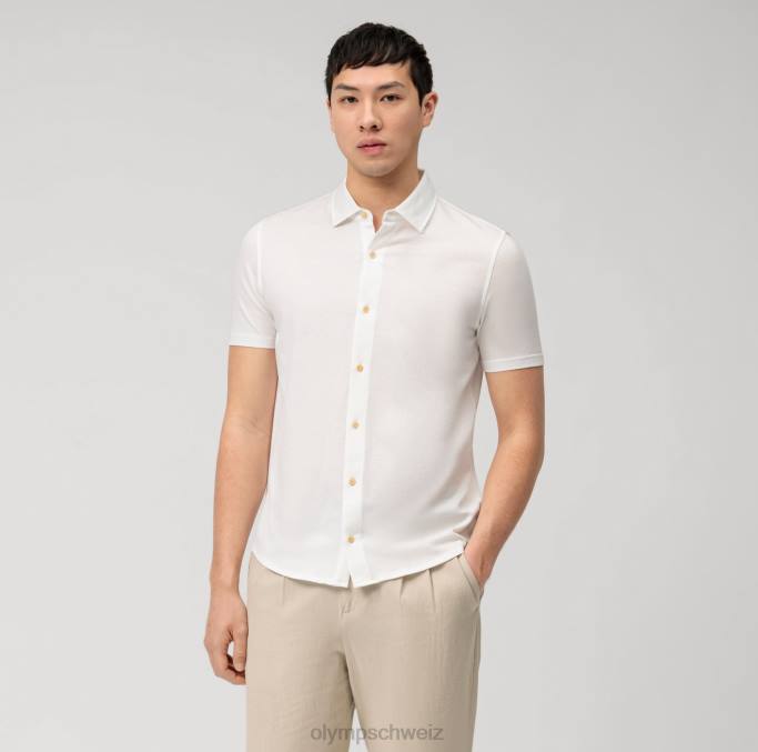 OLYMP Level Five Casual Body Fit, Polo, weiß LBD82094 Kleidung