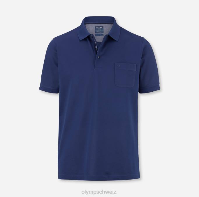 OLYMP lässige moderne Passform, Polo, Indigo LBD82069 Kleidung