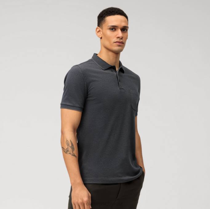 OLYMP lässiger Modern Fit, Polo, Marine LBD82102 Kleidung