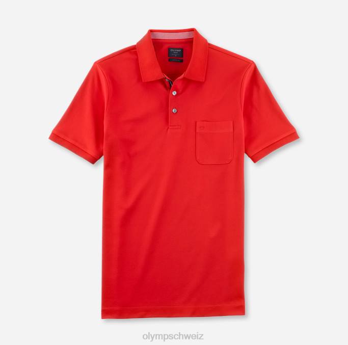 OLYMP lässiger Modern Fit, Polo, Rost LBD82147 Kleidung