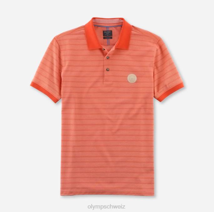 OLYMP lässiger Modern Fit, Polo, rot LBD82153 Kleidung