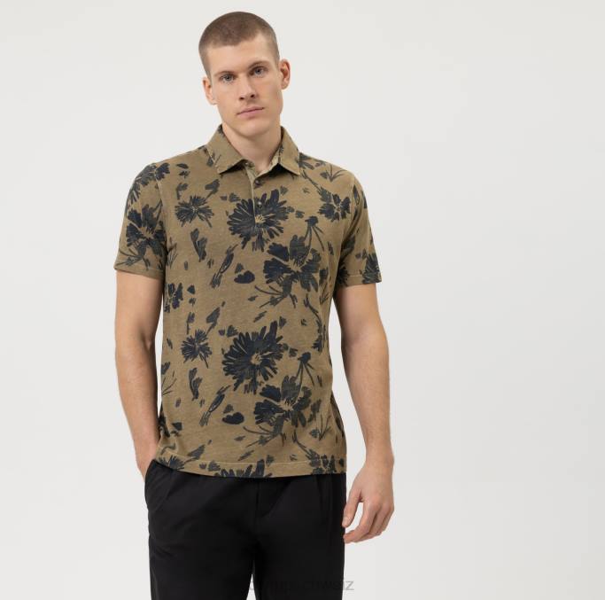 OLYMP lässiger moderner Schnitt, Polo, Khaki LBD82088 Kleidung