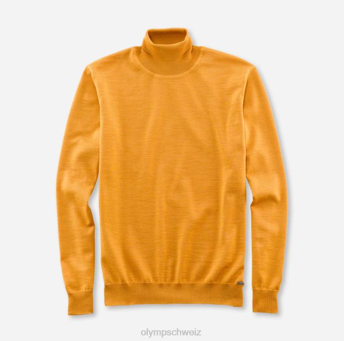 OLYMP Lässiger Strick-Rollkragenpullover, Anis LBD81879 Kleidung