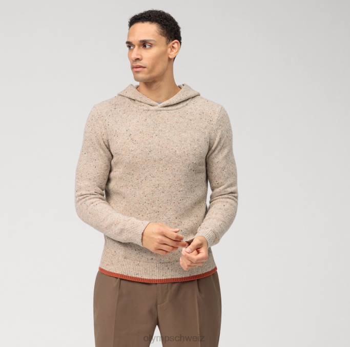 OLYMP Lässiges Strick-Sweatshirt, beige LBD81906 Kleidung