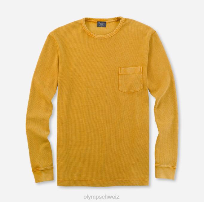 OLYMP Lässiger moderner Schnitt, T-Shirt, Mais LBD82057 Kleidung