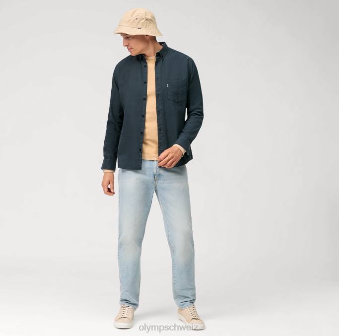 OLYMP Lässiges Jersey-Langarm-T-Shirt, natur LBD82048 Kleidung