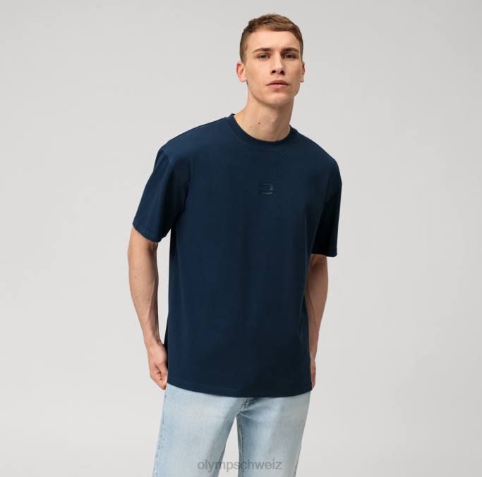 OLYMP Lässiges T-Shirt, Marine LBD82041 Kleidung