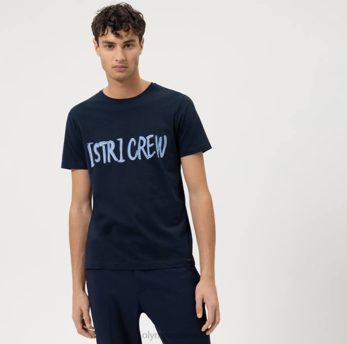 OLYMP Level Five Casual Body Fit, T-Shirt, Marine LBD81989 Kleidung