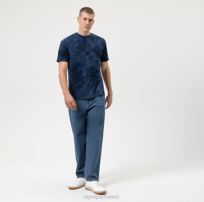 OLYMP Level Five Casual Body Fit, T-Shirt, Marine LBD82008 Kleidung
