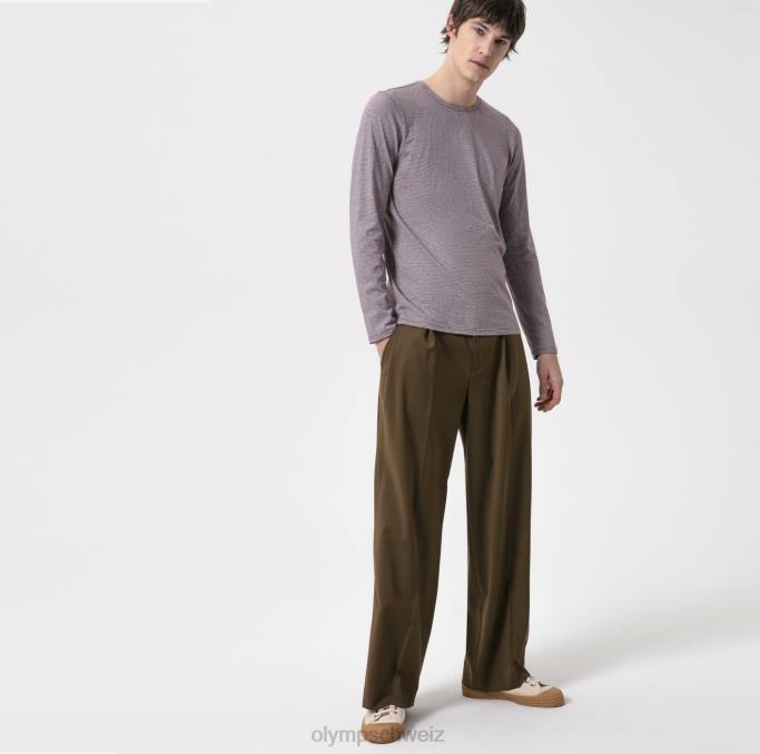 OLYMP Level Five Casual Body Fit, T-Shirt, Pflaume LBD82060 Kleidung