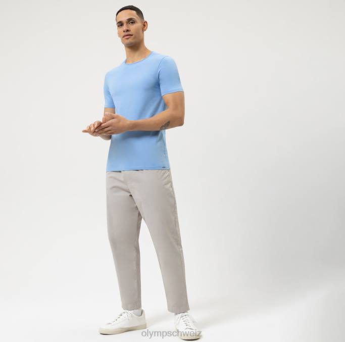 OLYMP Level Five Casual Body Fit, T-Shirt, hellblau LBD82009 Kleidung