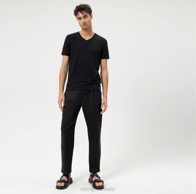 OLYMP Level Five Casual Body Fit, T-Shirt, schwarz LBD82004 Kleidung