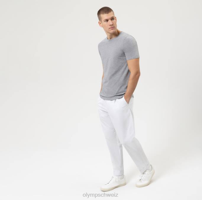 OLYMP Level Five Casual Body Fit, T-Shirt, silbergrau LBD82030 Kleidung