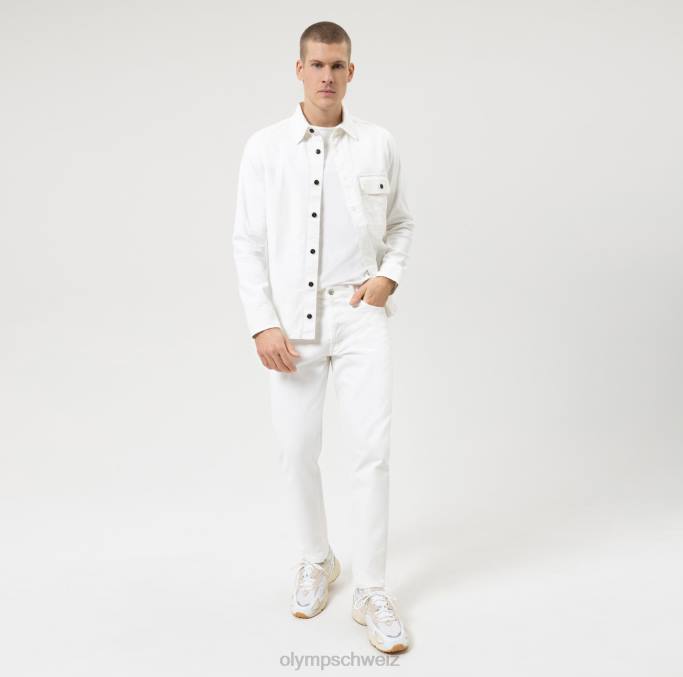 OLYMP Level Five Casual Body Fit, T-Shirt, weiß LBD82042 Kleidung