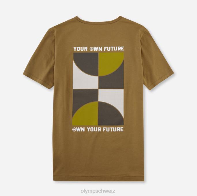 OLYMP lässig moderne Passform, T-Shirt, Khaki LBD82001 Kleidung