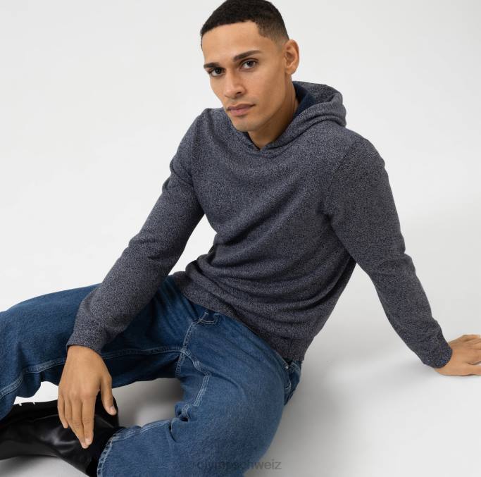 OLYMP Level Five Strickwaren Body Fit, Pullover, Marine LBD81764 Kleidung