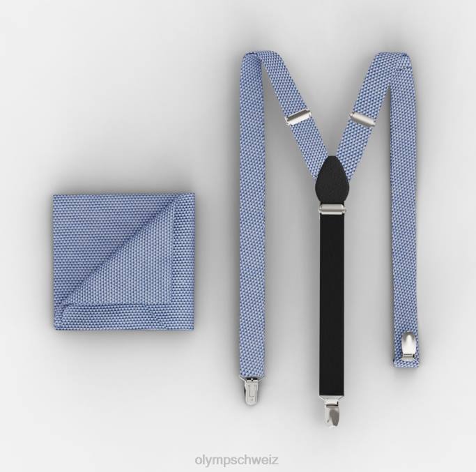 OLYMP Hosenträger-Set / Einstecktuch-Set blau LBD82639 Zubehör