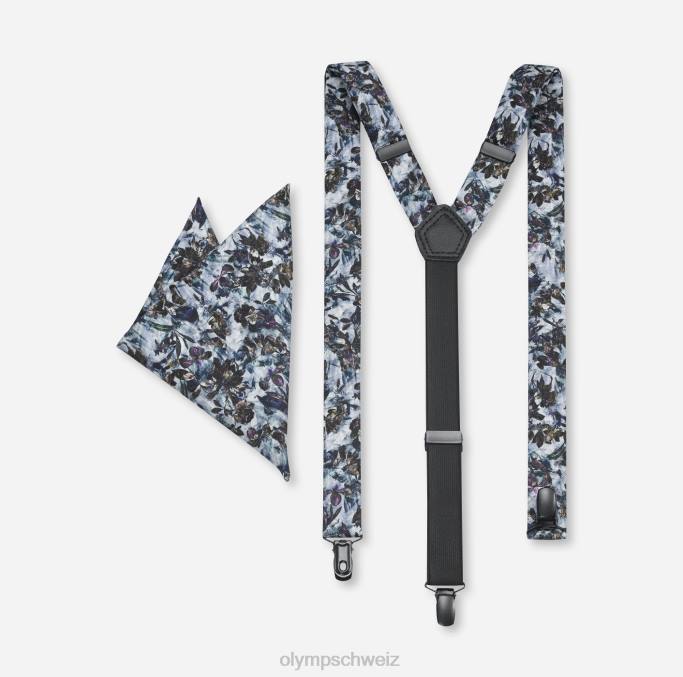 OLYMP Hosenträger-Set / Einstecktuch-Set blau LBD82659 Zubehör