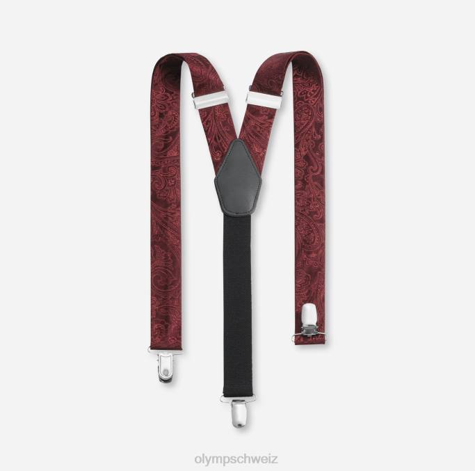 OLYMP Hosenträger Y-Form, dunkelrot LBD82626 Zubehör