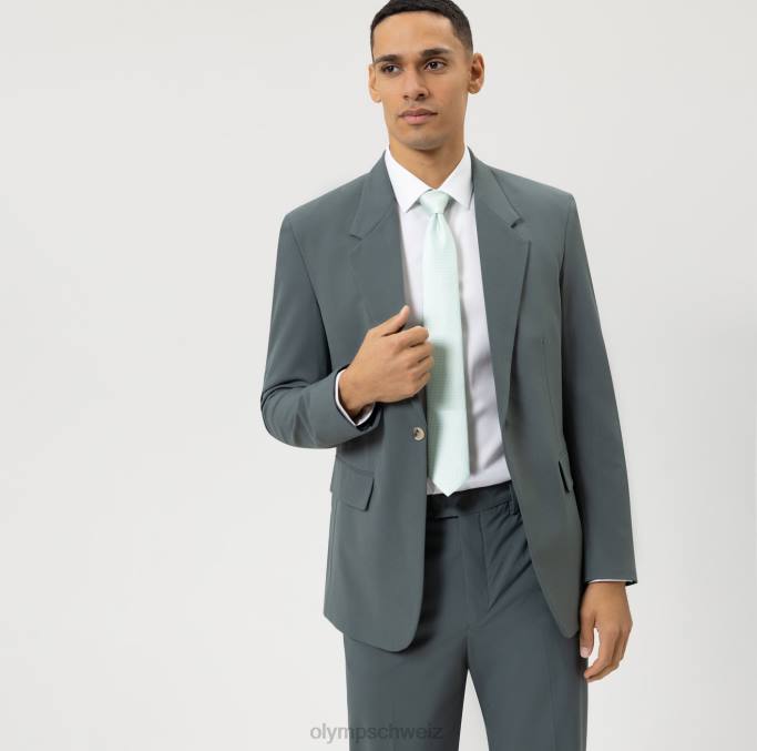 OLYMP Krawatte schmal 6,5 cm, kristallgrün LBD82475 Zubehör