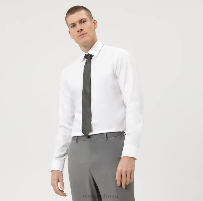 OLYMP Krawatte schmal 6,5 cm, oliv LBD82241 Zubehör