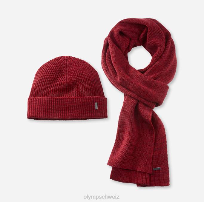 OLYMP Mütze/Schal-Set dunkelrot LBD82667 Zubehör